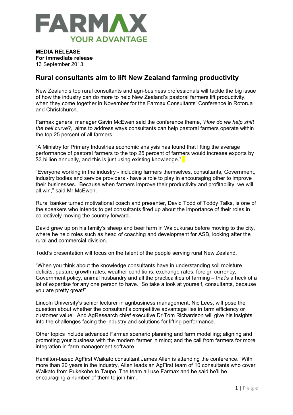 Rural Consultants Aim to Lift New Zealand Farming Productivity