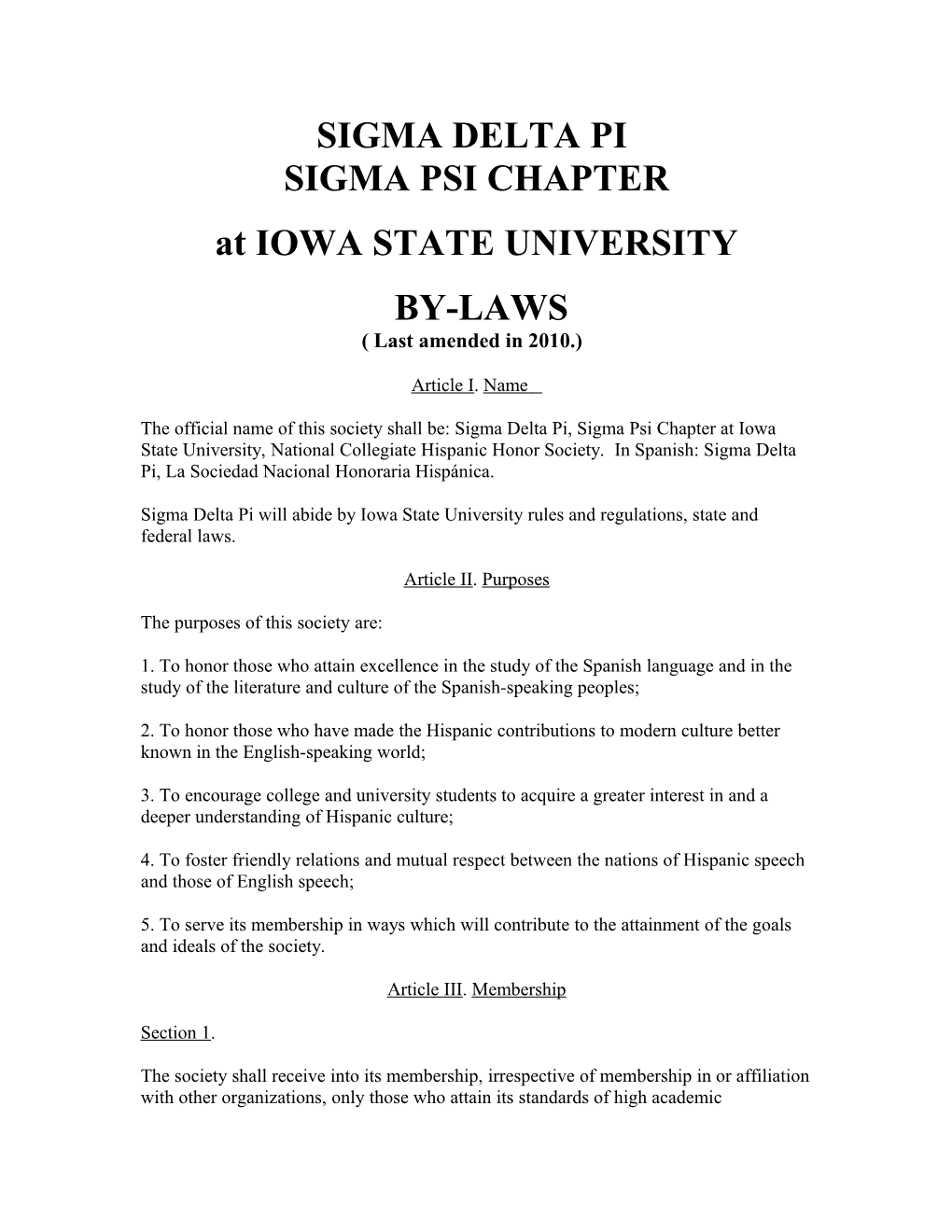 Sigma Delta Pi