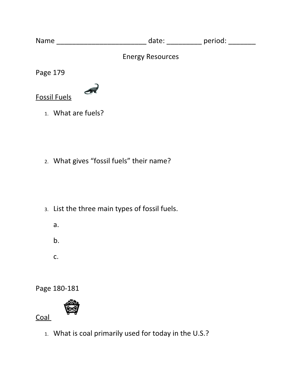 Energy Resources