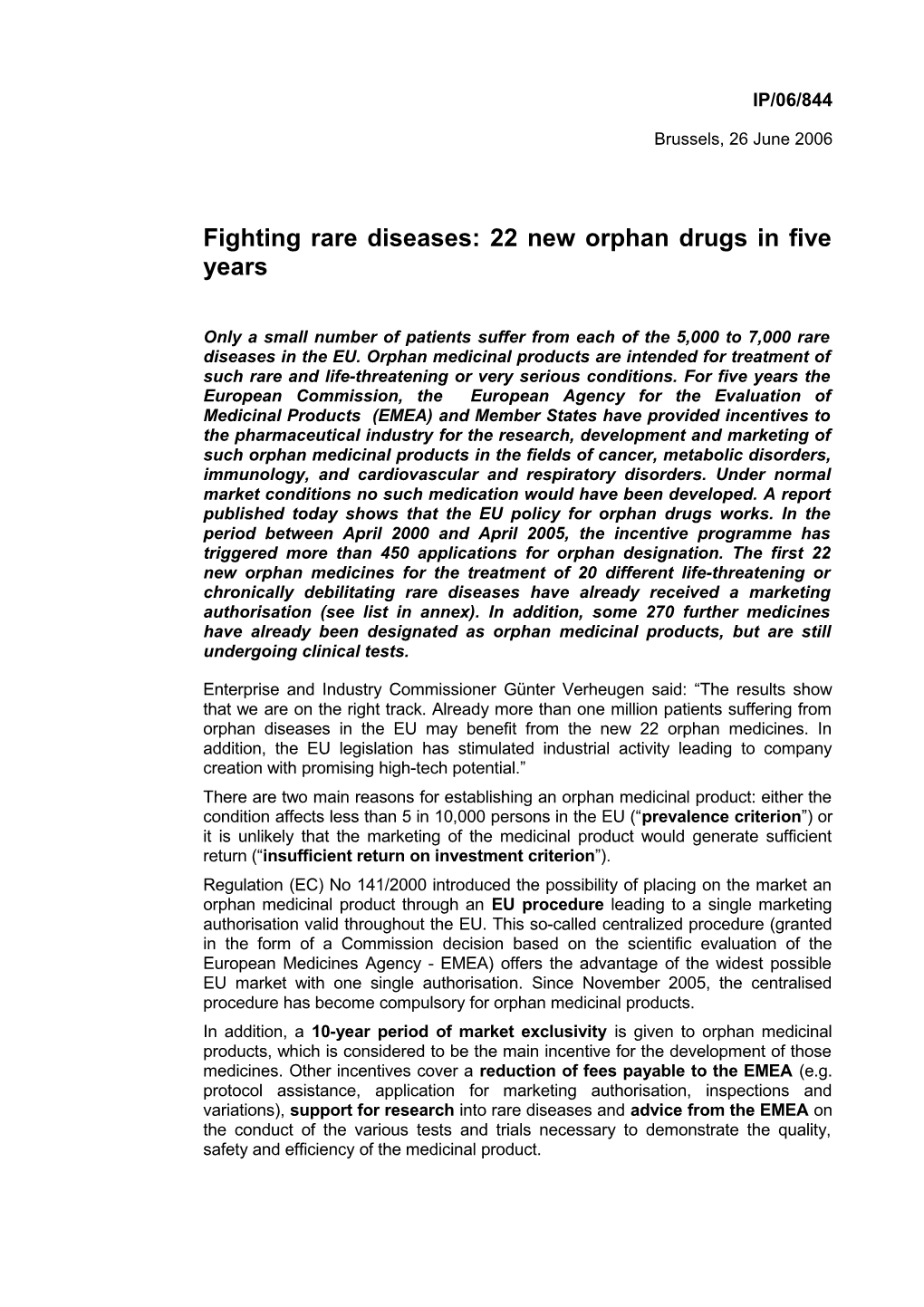 Fighting Rare Diseases: 22 New Orphan Drugs in Five Years