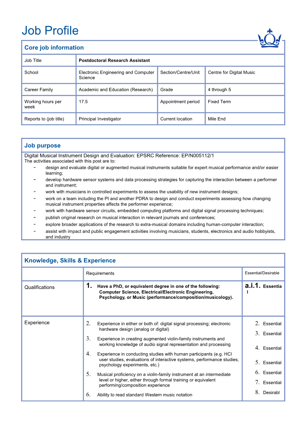 1.Have a Phd, Or Equivalent Degree in One of the Following: Computer Science