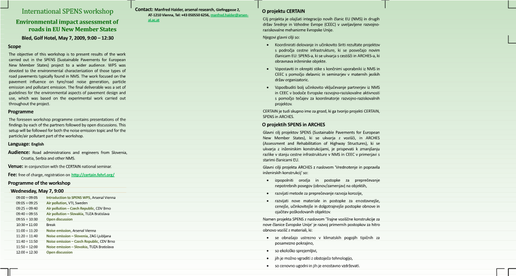 Environmental Impact Assessment of Roadsin EU New Member States