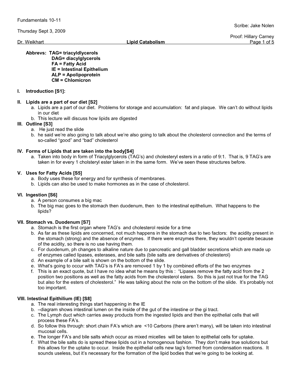 Fundamentals 10-11Scribe: Jake Nolen