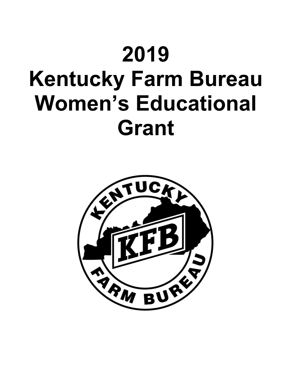 2019 Kentucky Farm Bureau Women S Educational Grant