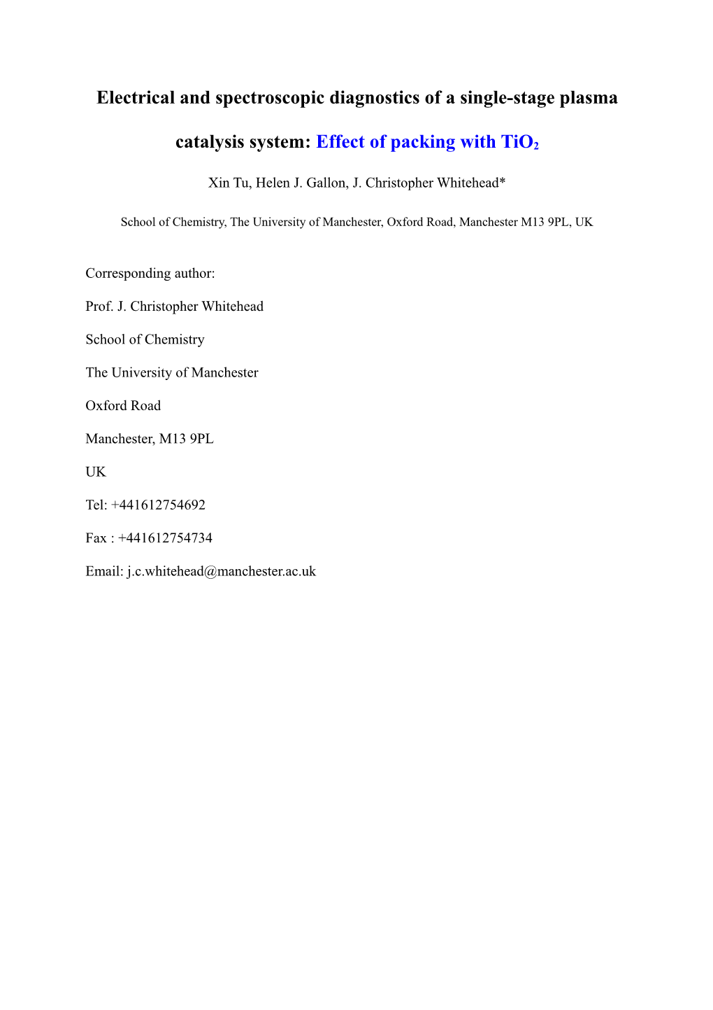 Electrical and Spectroscopic Diagnostics of Atmospheric Nitrogen Dielectric Barrier Discharge