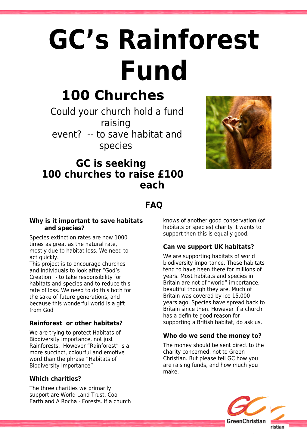 CEL's Rainforest Fund Project