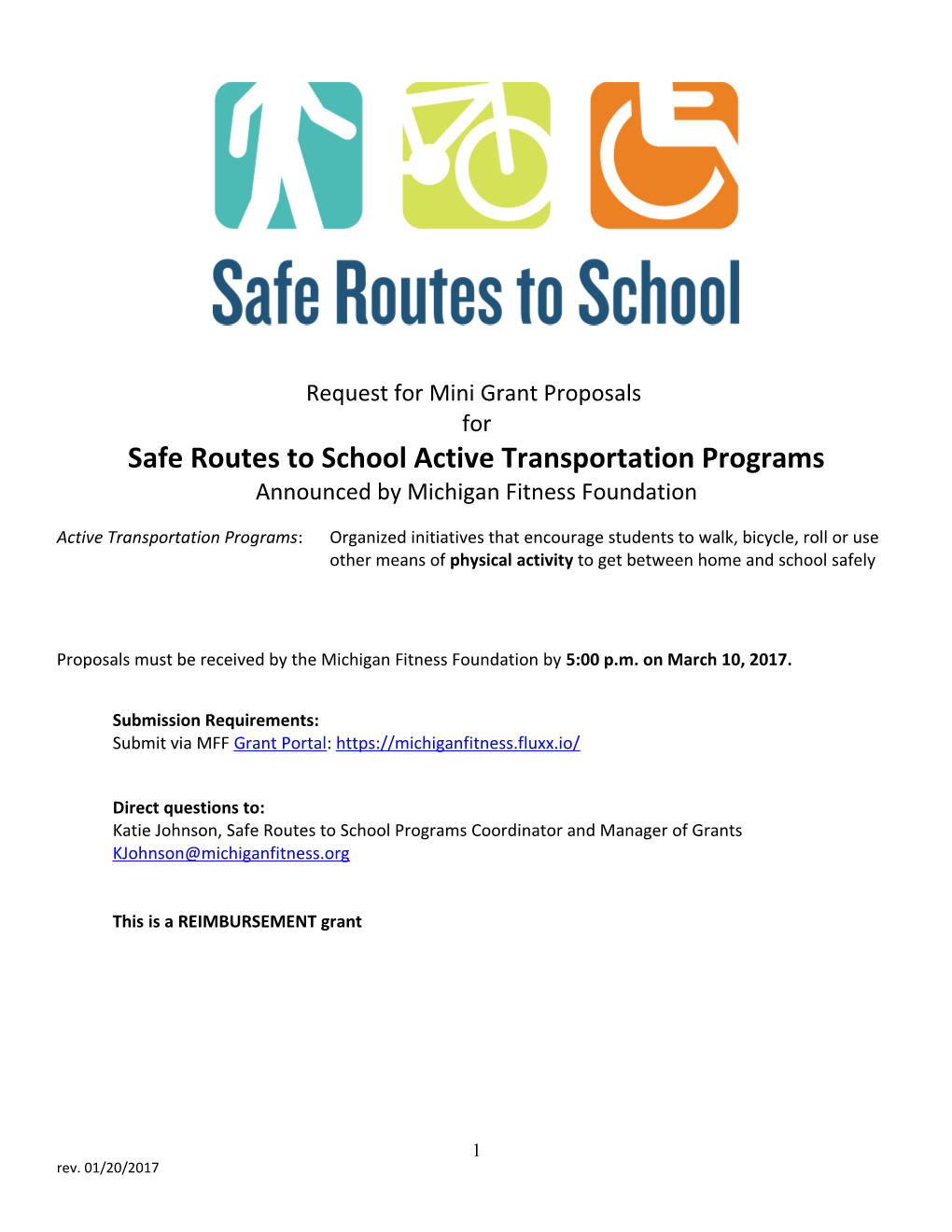 Safe Routes to School Active Transportation Programs