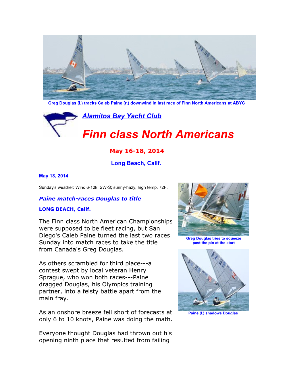 Finn Class North Americans