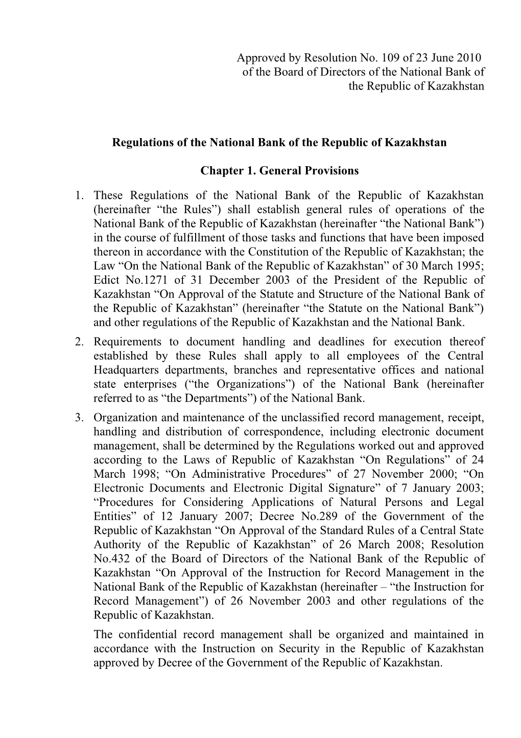 Ratified by the Resolution Of