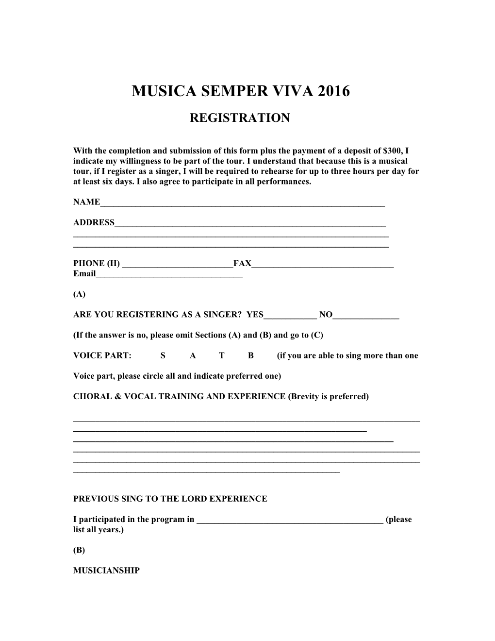 Musica Semper Viva 2016