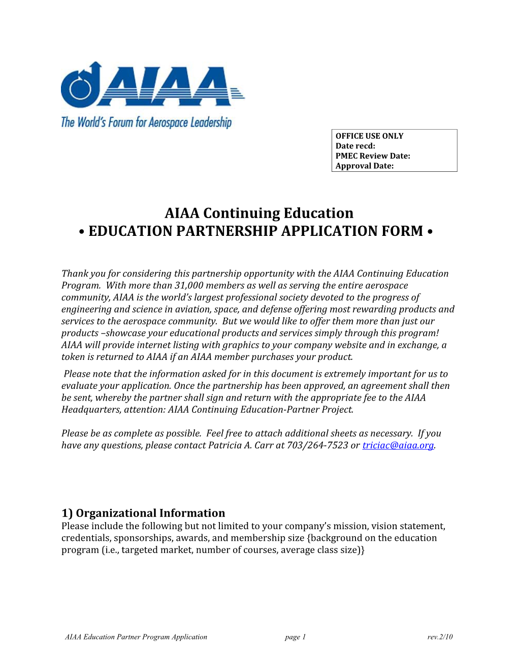 Aiaa Professional Development