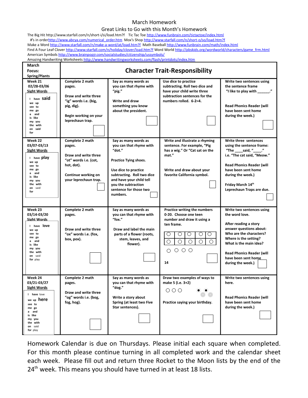 Great Links to Go with This Month S Homework