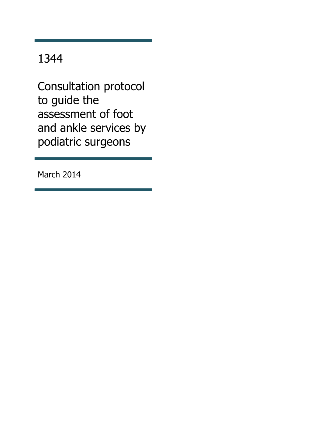 Consultation Protocol Draft