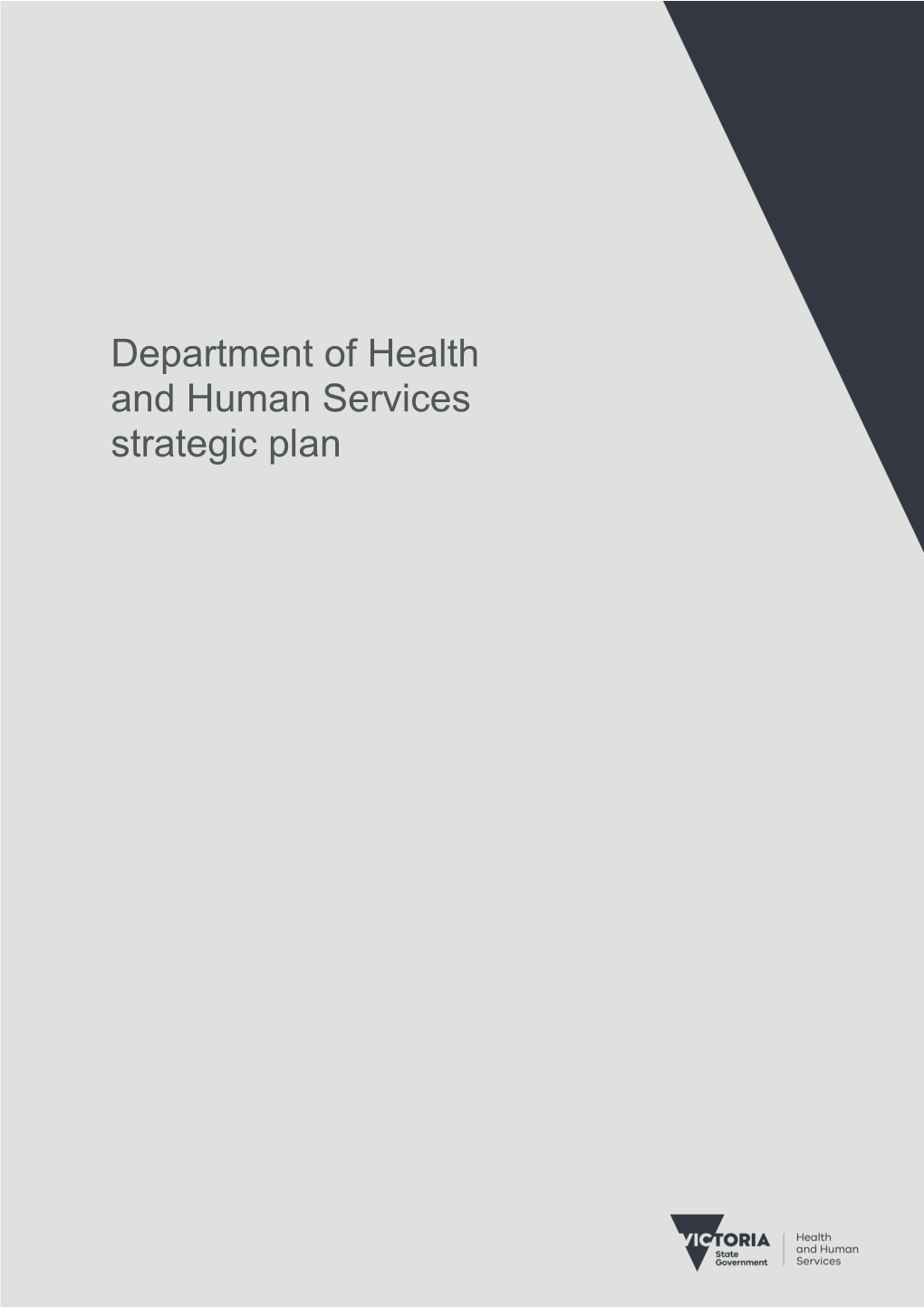 Department of Health and Human Services Strategic Plan