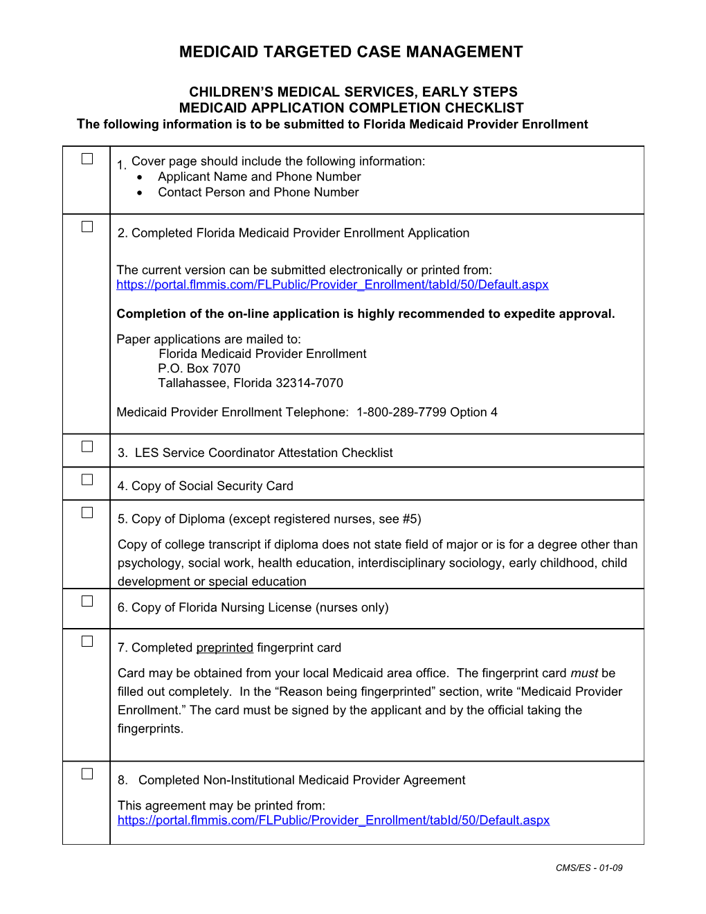 Targeted Case Management Enrollment Tips