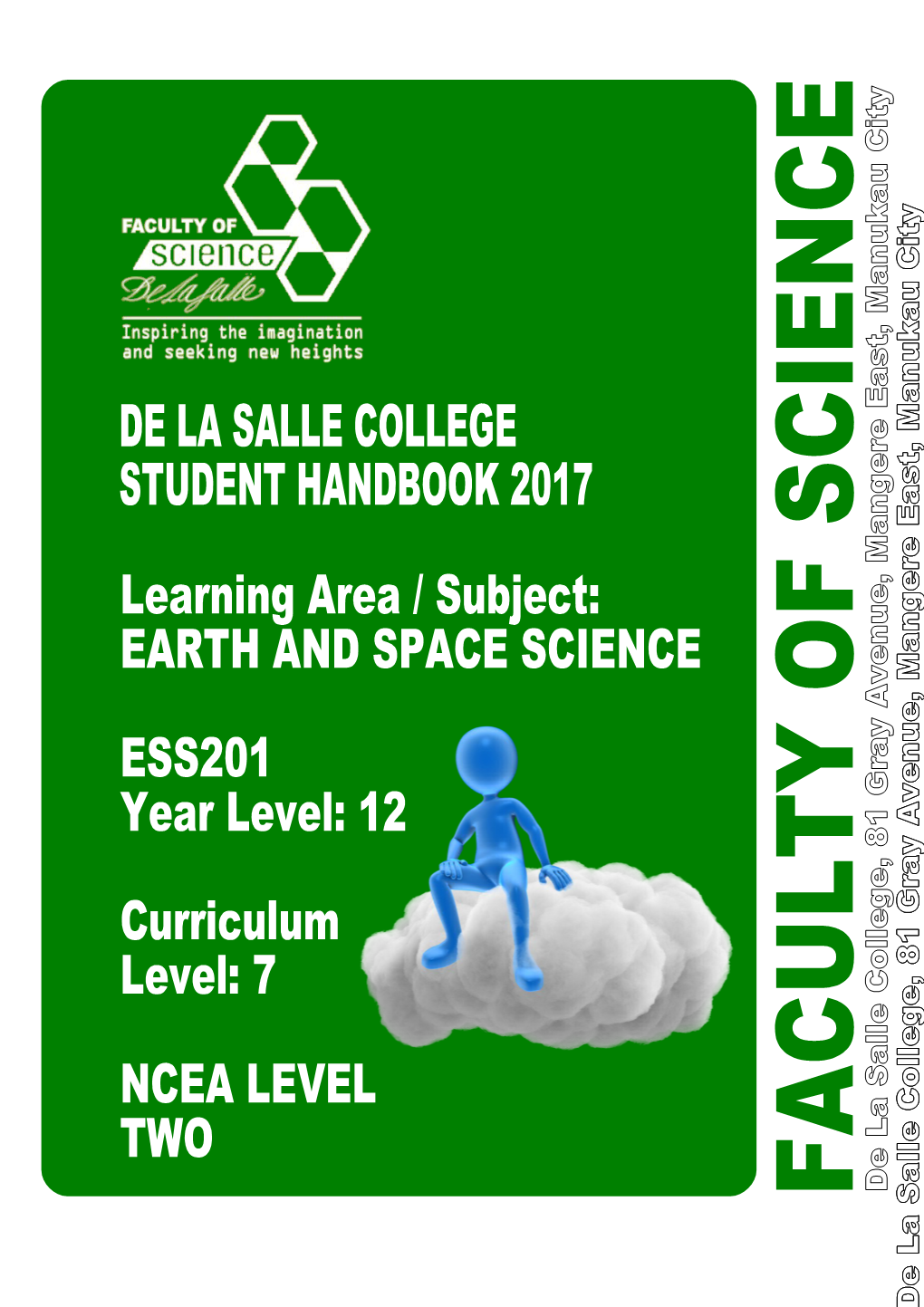 2017 De La Salle College ESS201 YEAR PLANNER