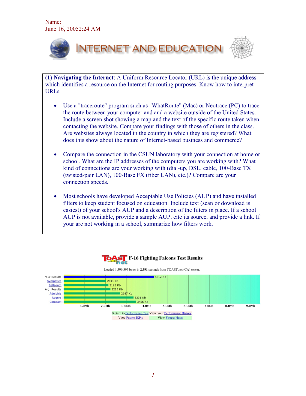 IP Address for A3 Classroom Workstation at CSUN