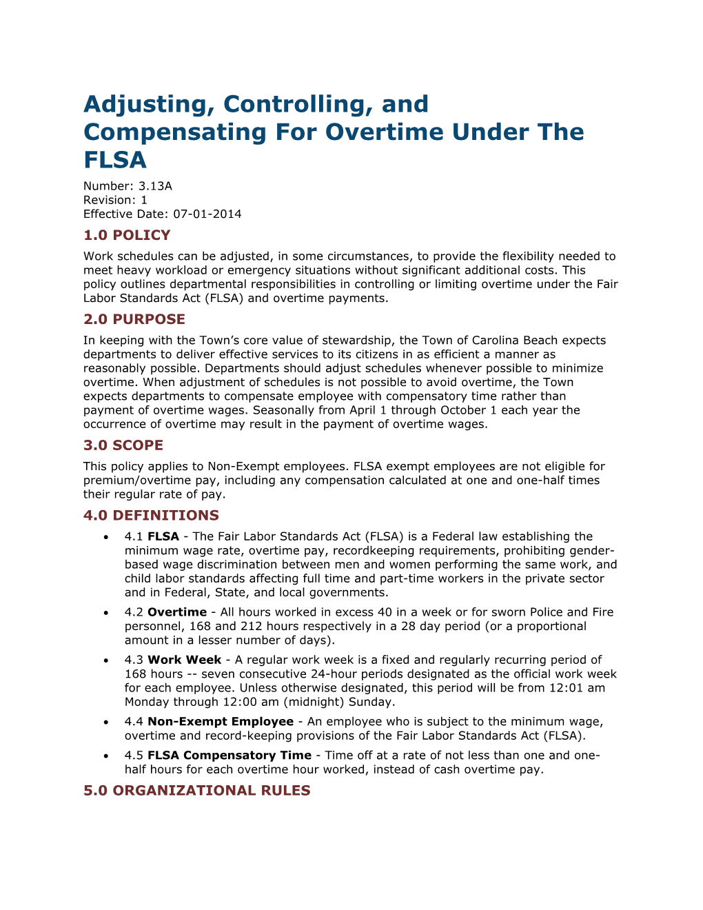 Adjusting, Controlling, and Compensating for Overtime Under the FLSA