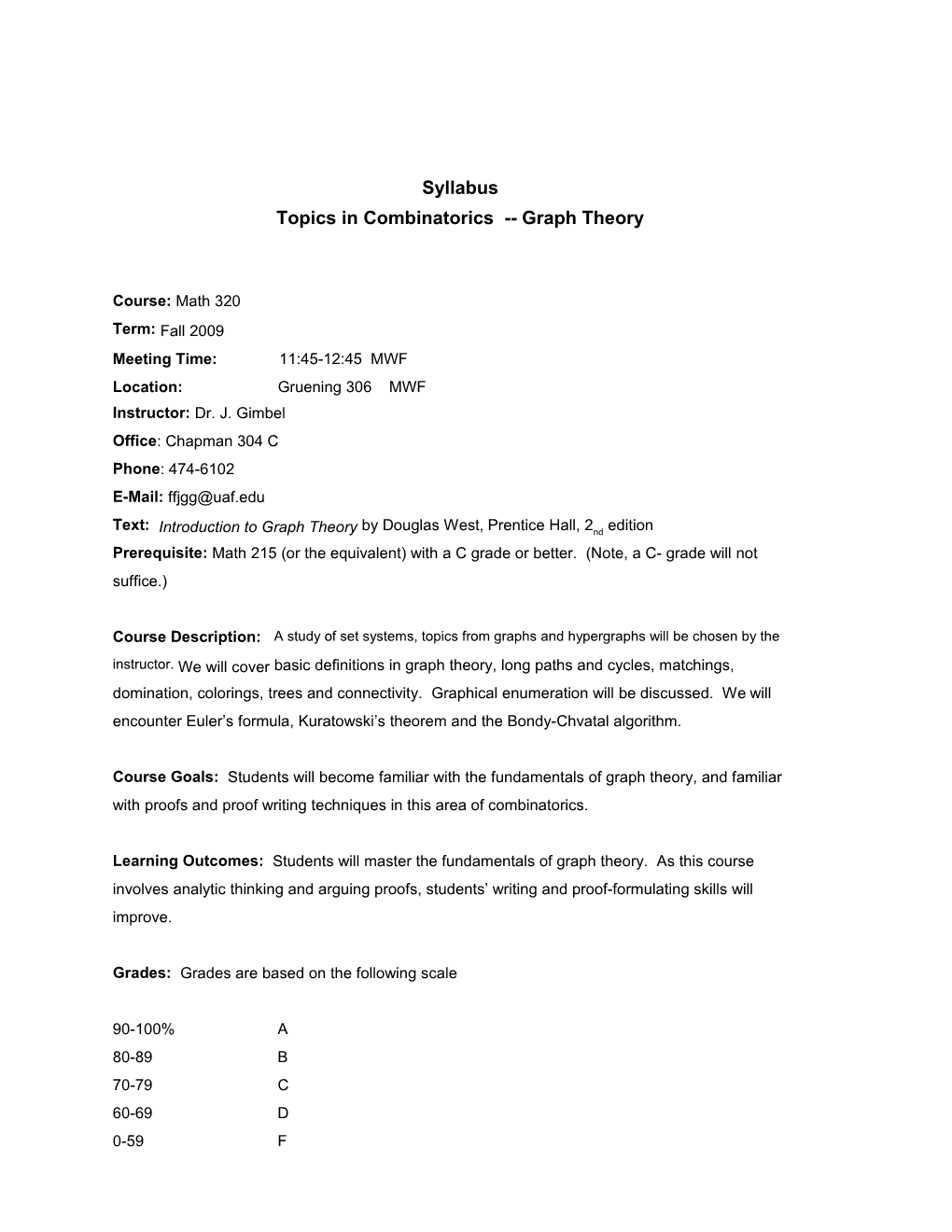 Topics in Combinatorics Graph Theory