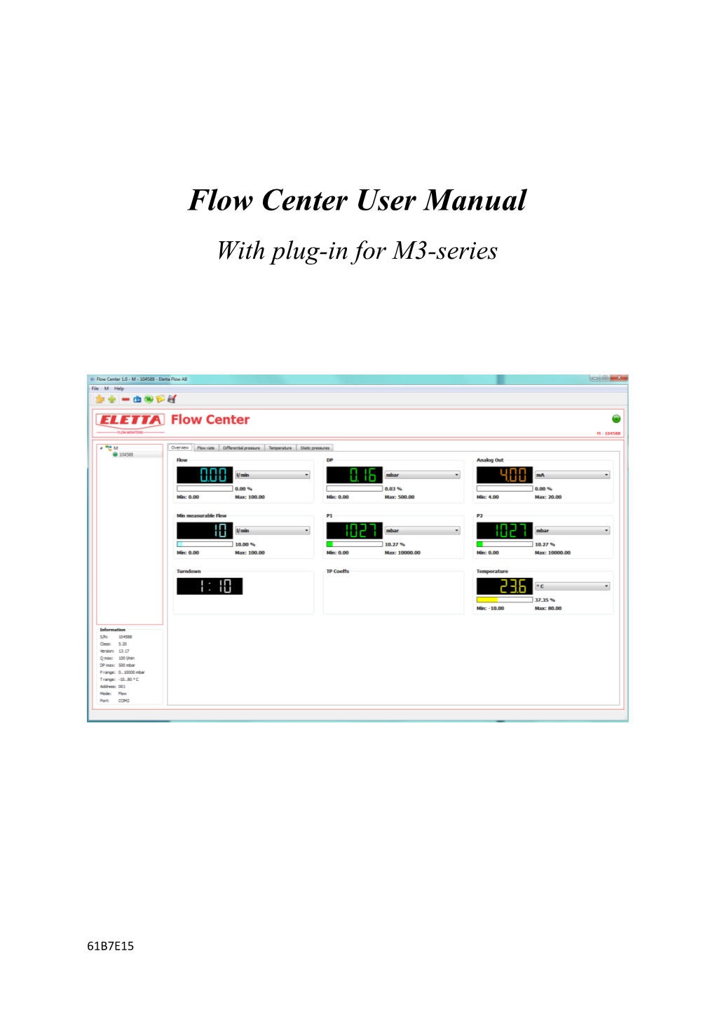 Flow Center User Manual