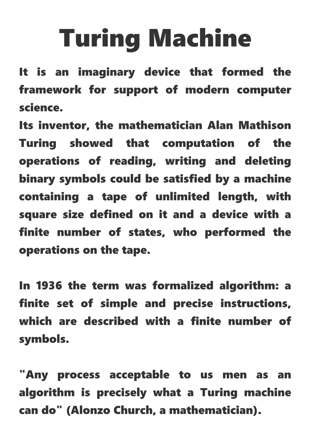 Turing Machine