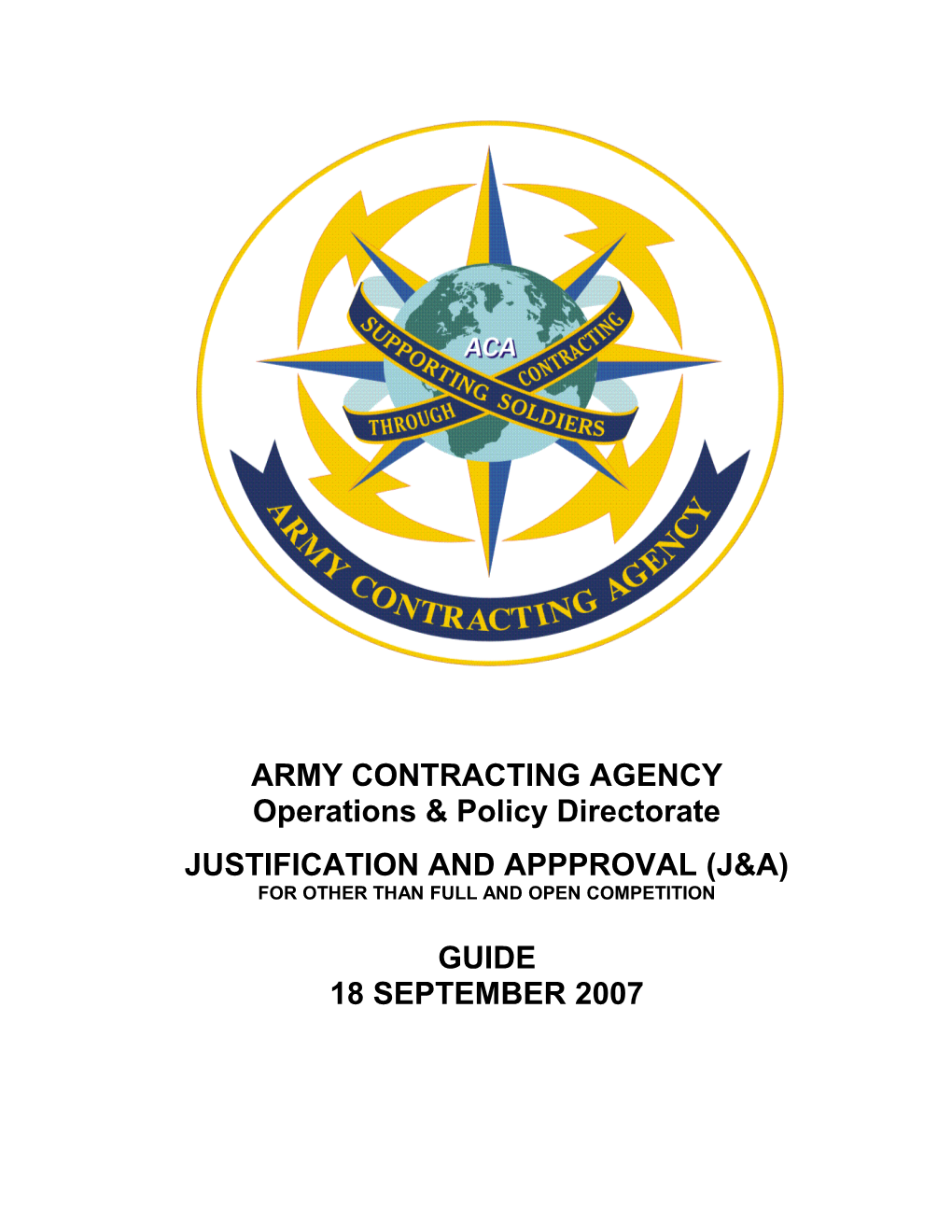 Army Contracting Agency