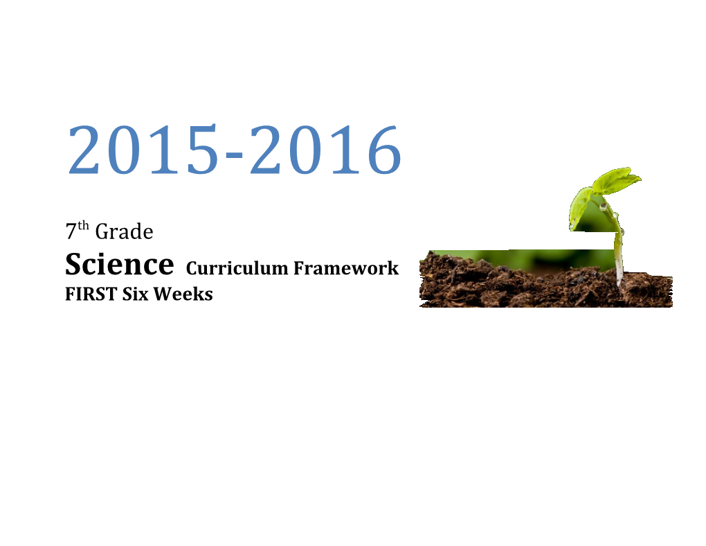 2015-2016 Curriculum Frameworks