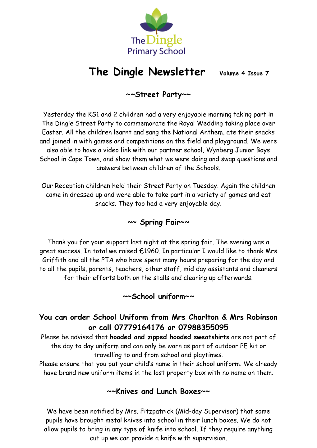 The Dingle Newsletter Volume 4 Issue 4