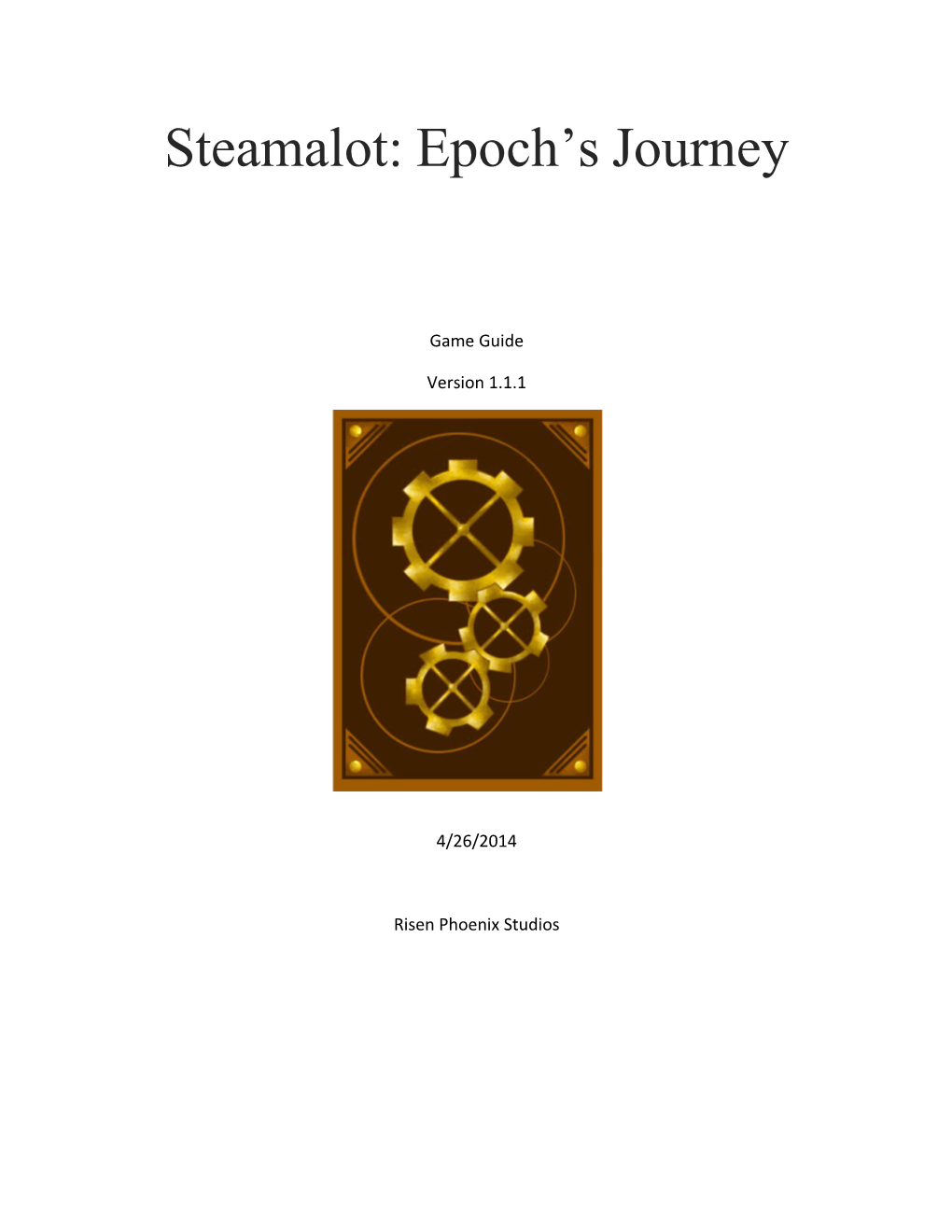 Steamalot:Epoch Sjourney