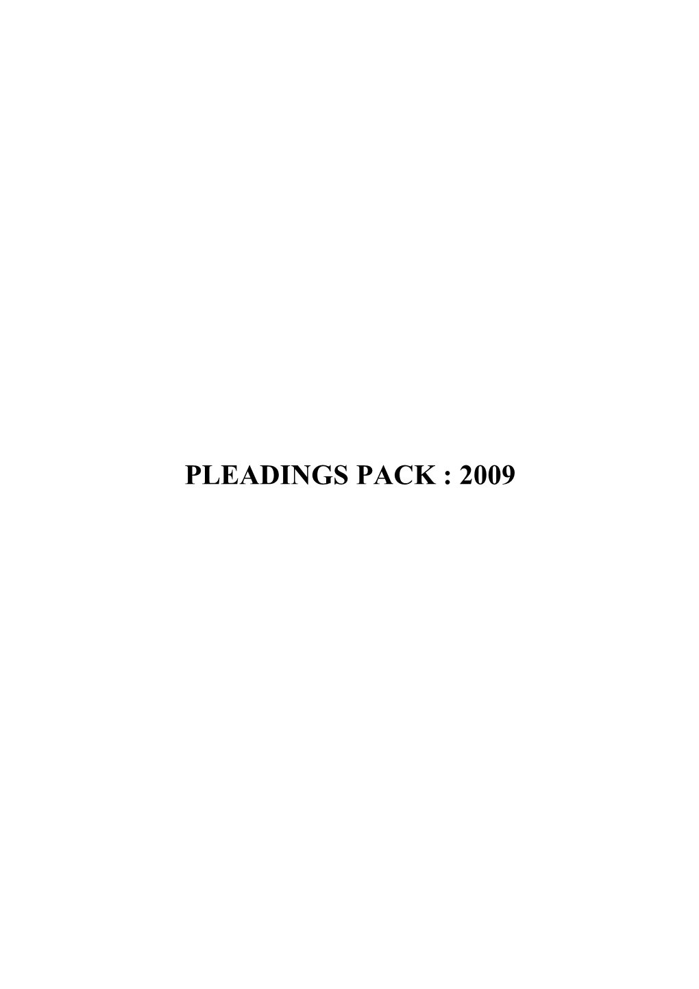 A.Introduction to the Drafting of Pleadings 5 Case Study: Facts 11