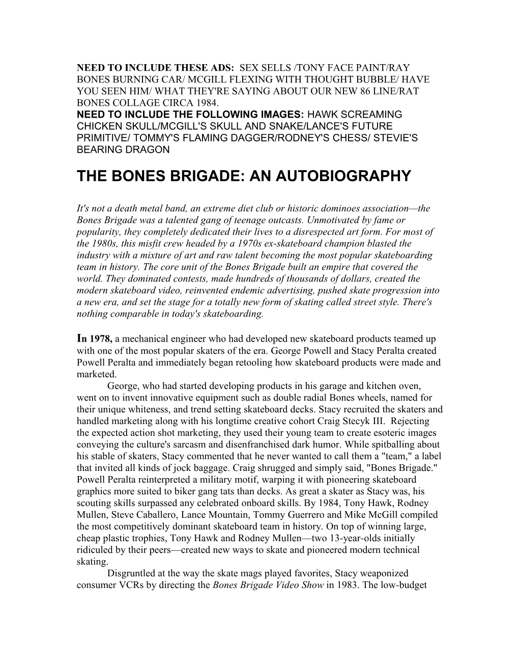 The Bones Brigade: an Autobiography
