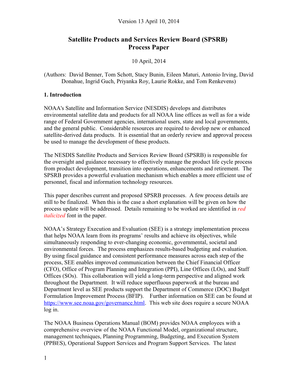 Satellite Products and Services Review Board (SPSRB)