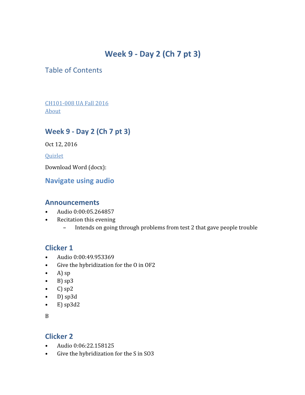 Week 9 - Day 2 (Ch 7 Pt 3)