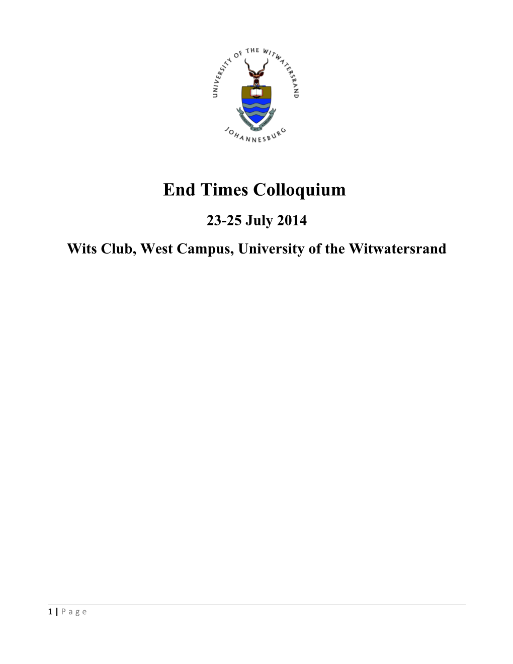 Wits Club, West Campus, University of the Witwatersrand