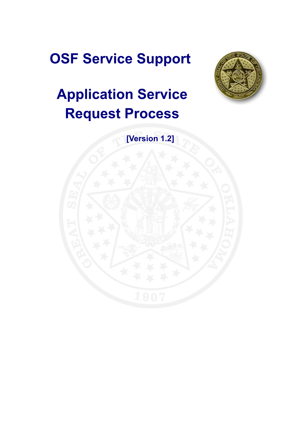 Application Service Request Process