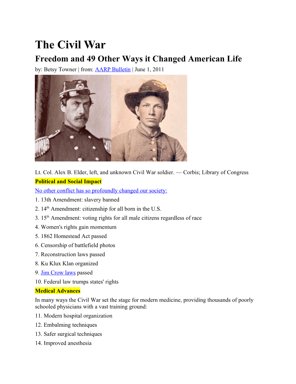 Freedom and 49 Other Ways It Changed American Life