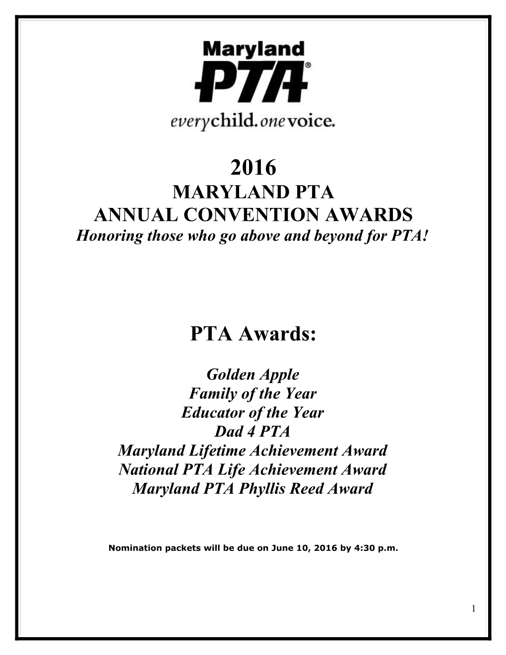 Honoring Those Who Go Above and Beyond for PTA!