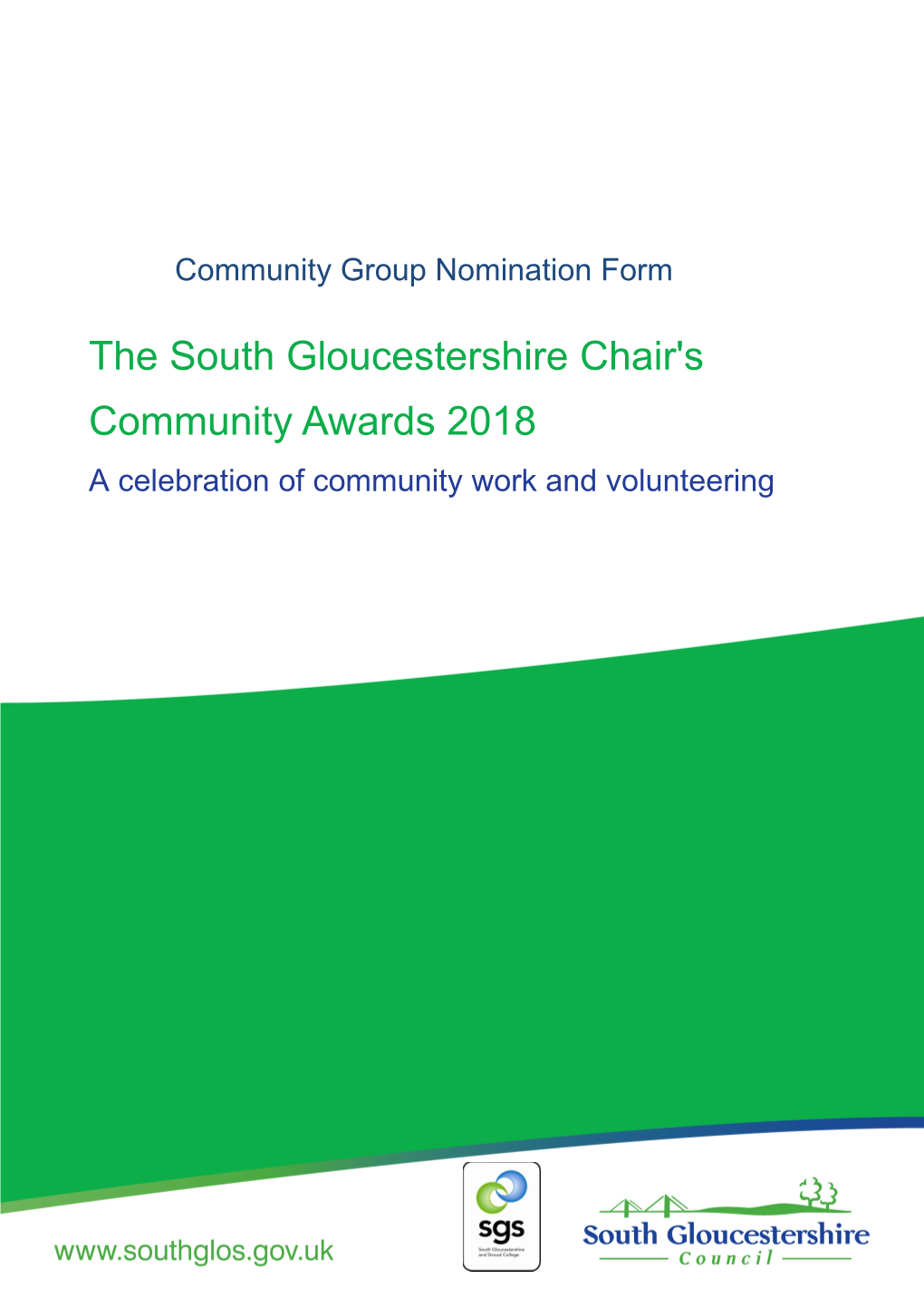 Thank You for Nominating a Group for the South Gloucestershirechair S Community Awards