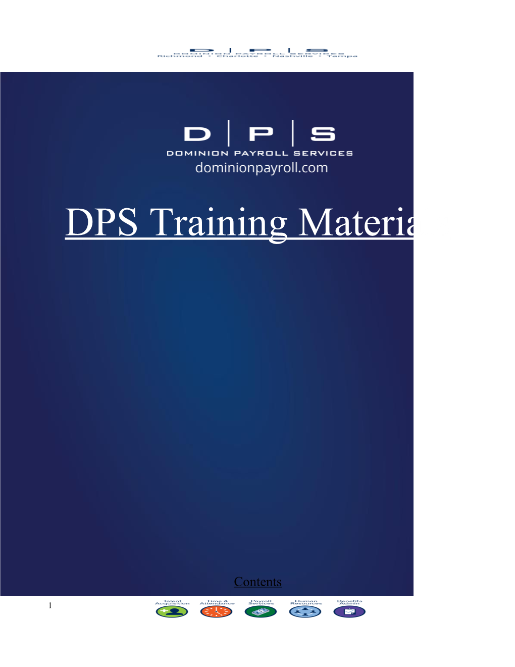 DPS Training Materials