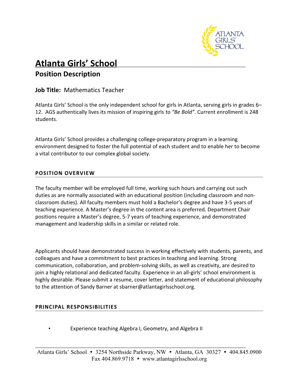 Atlanta Girls School