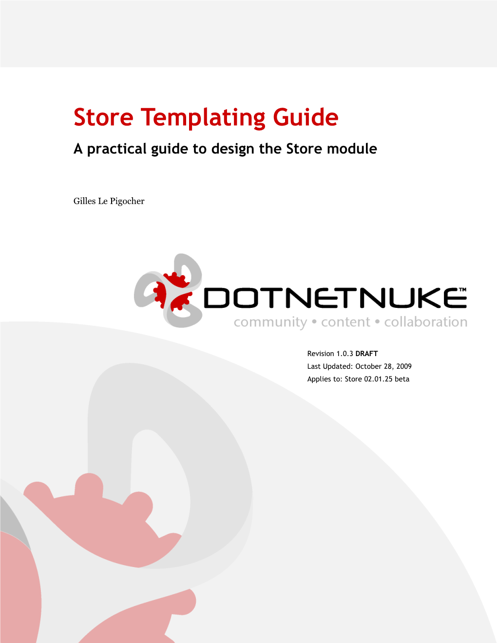 Dotnetnuke Store Templating Guide