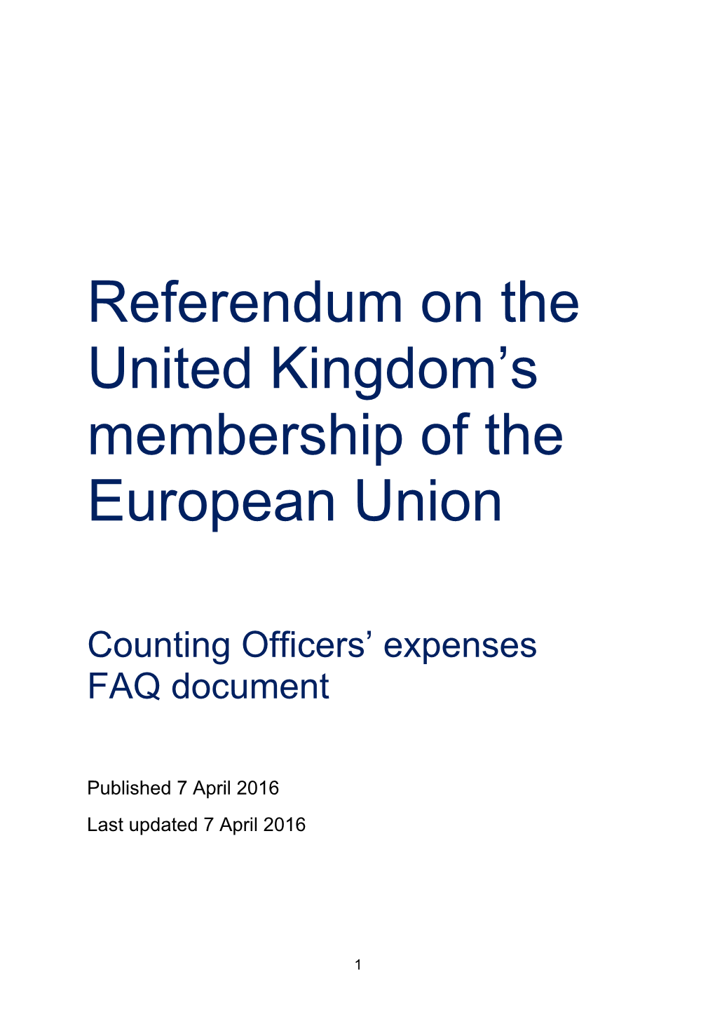 Referendum on the Voting System for UK Parliamentary Elections
