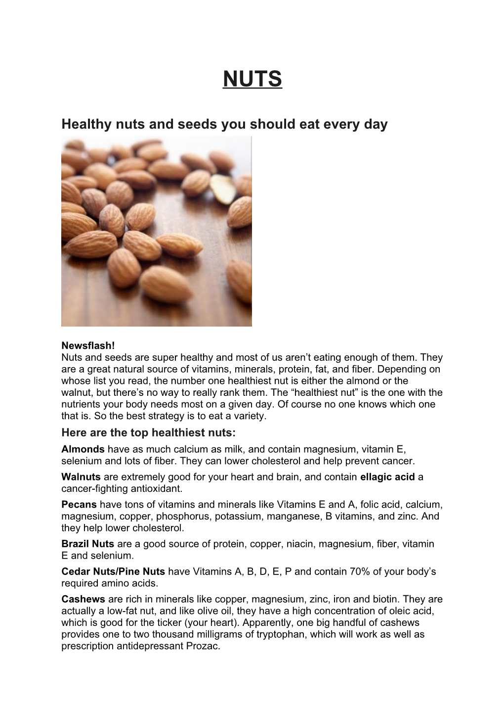 Healthy Nuts and Seeds You Should Eat Every Day