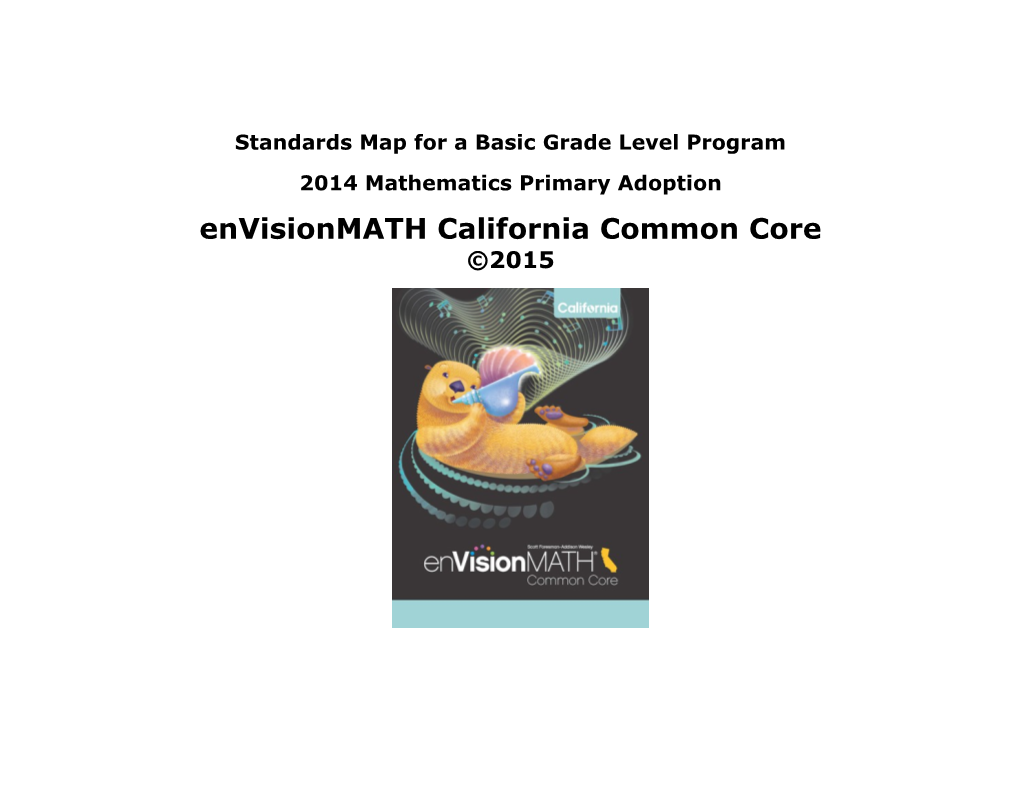 Grade 3 Math Standards Map - Instructional Materials (CA Dept of Education)