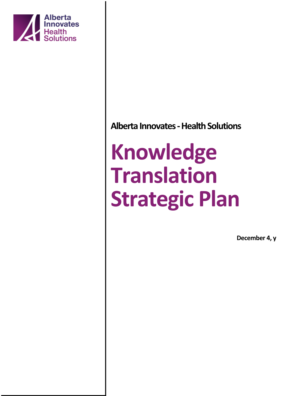 Alberta Innovates - Health Solutions