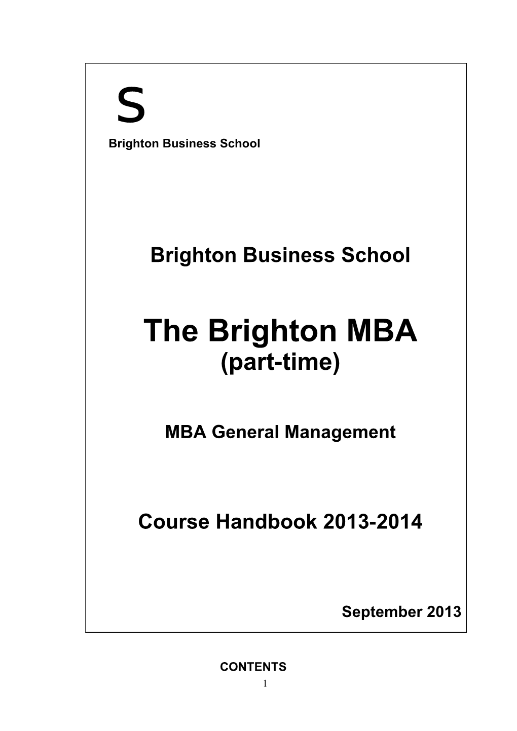 Brighton Business School