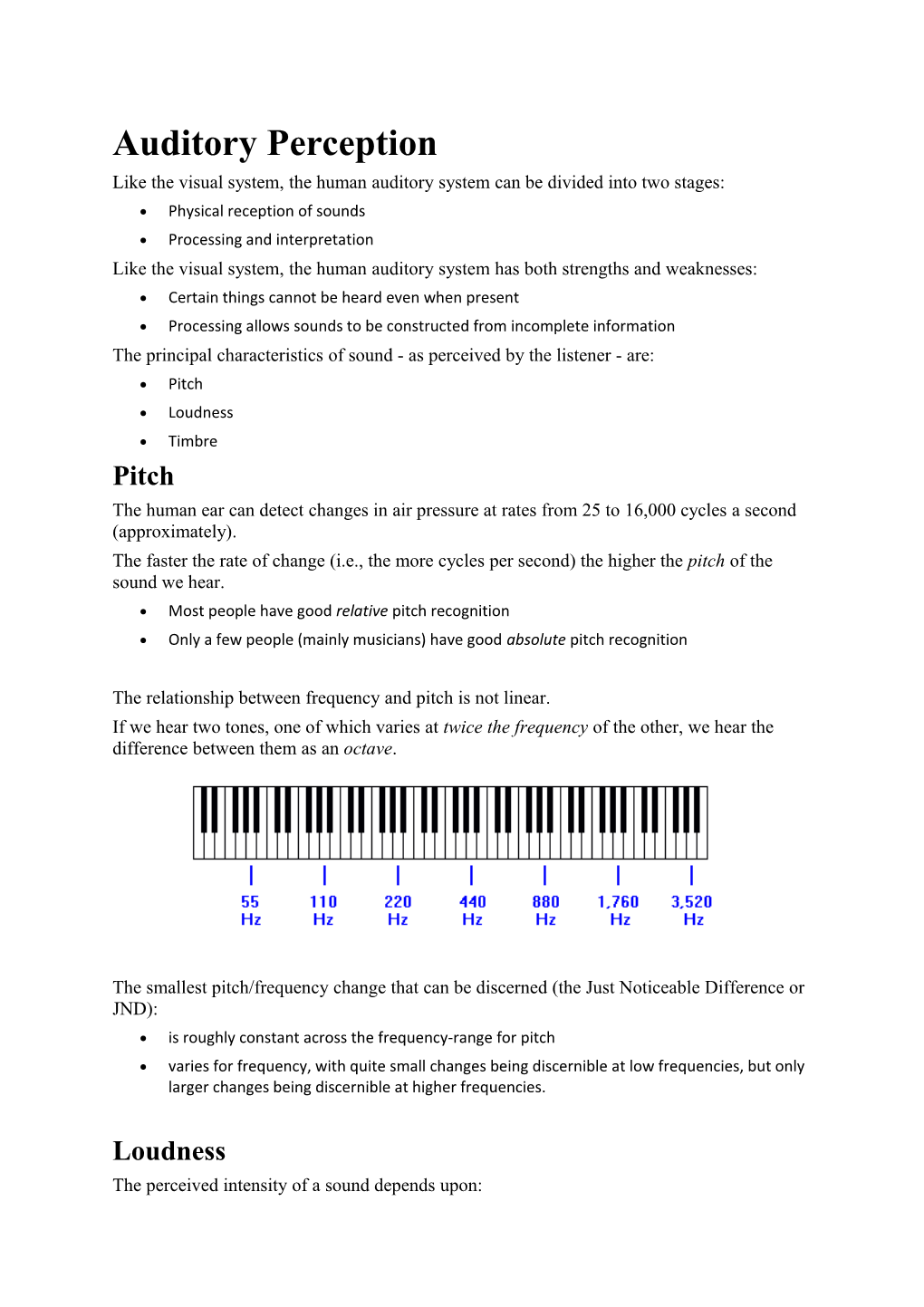 Auditory Perception