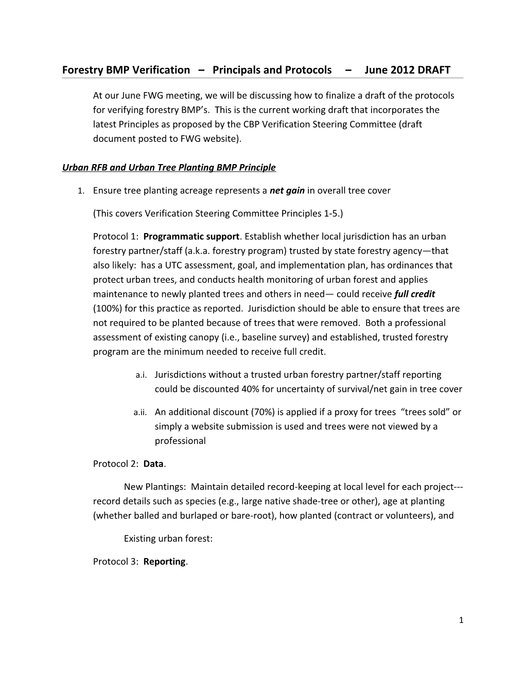 Urbanrfb and Urban Tree Planting BMP Principle