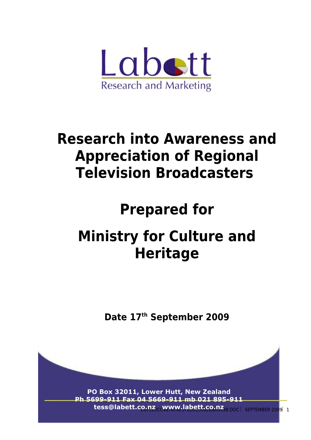 Regional Television Audience Research