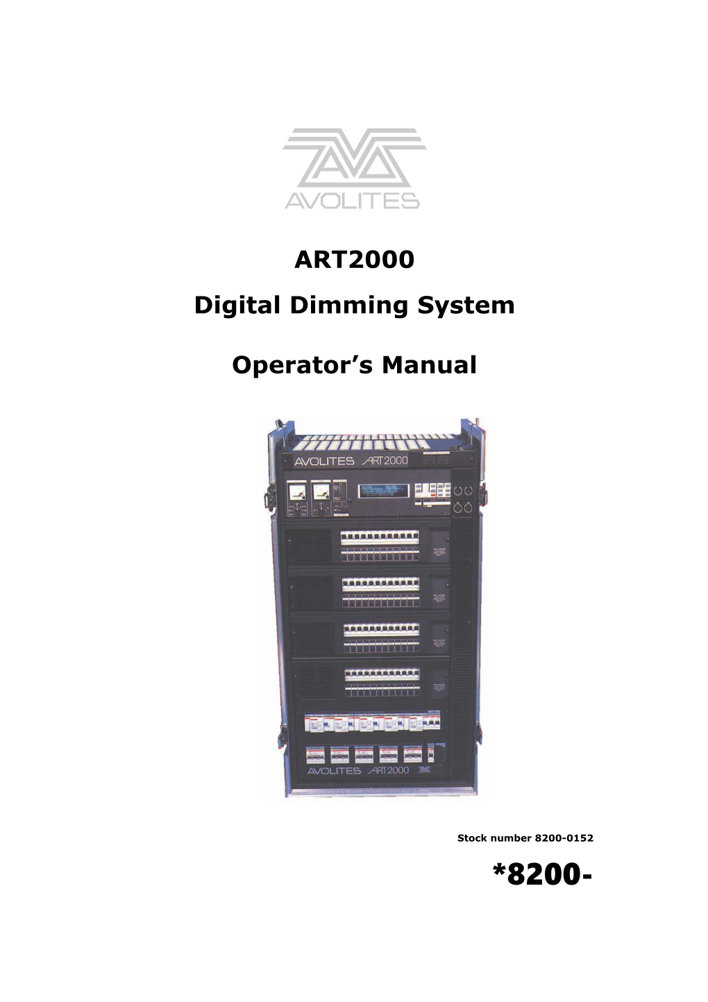 Art 2000 Dimmer Manual